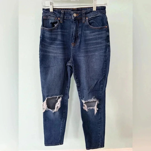 No Boundries Juniors High Rise Straight Jeans - Picture 1 of 5